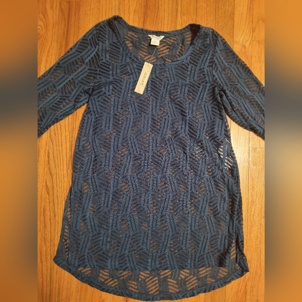 NWT Ariat Nori Tunic, Women's Size Small, Dark Blue - Picture 5 of 12